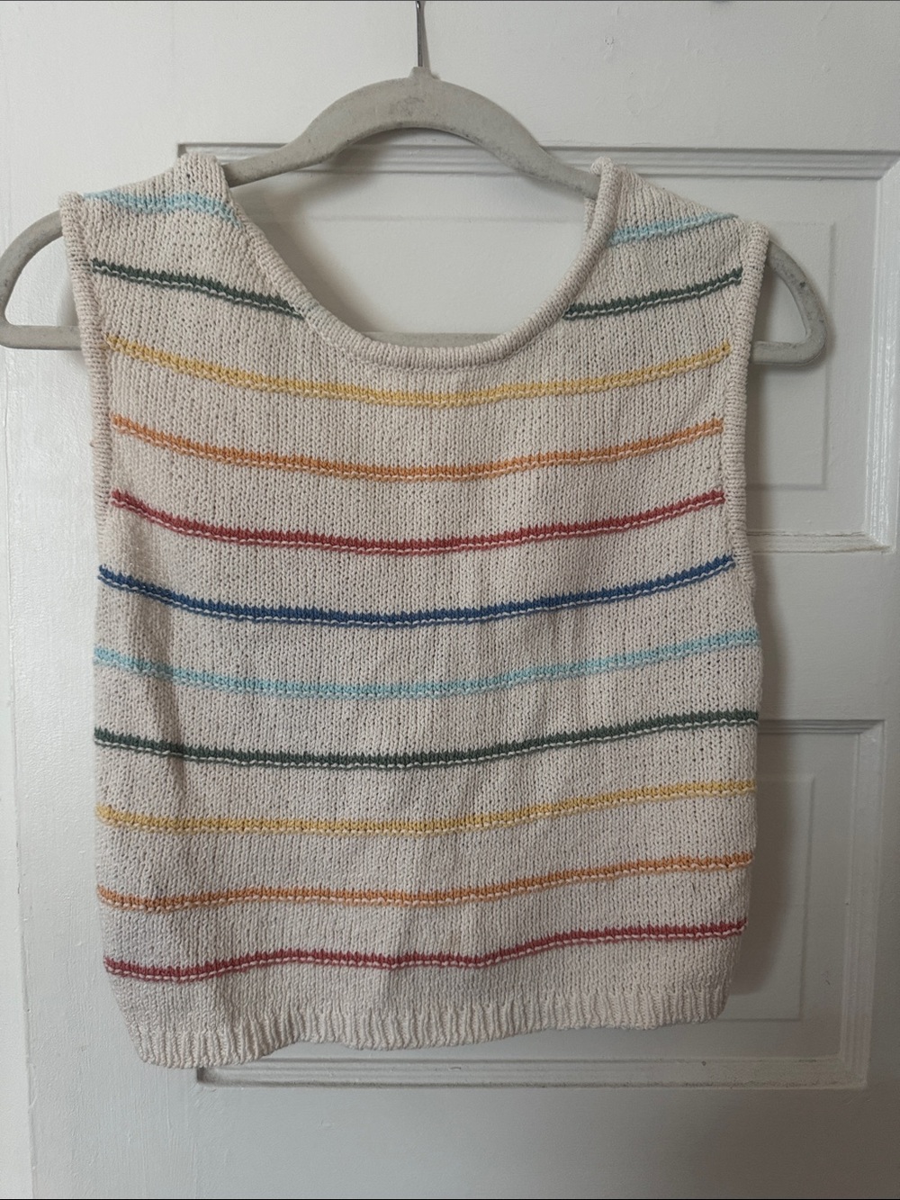 AE Pride Cropped Tie Back Sweater Tank Top